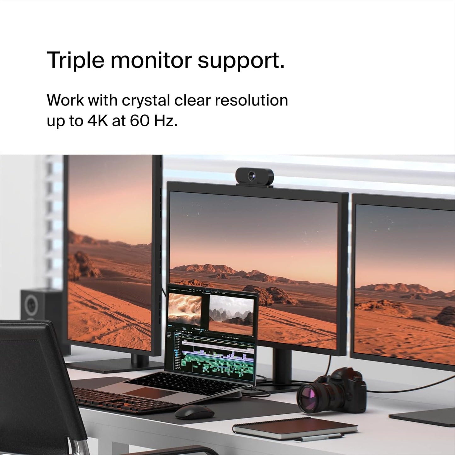 Belkin Connect 11-in-1 Universal USB-C Pro Dock w/ 3-Monitor Support, Silicon Motion Technology - New Condition