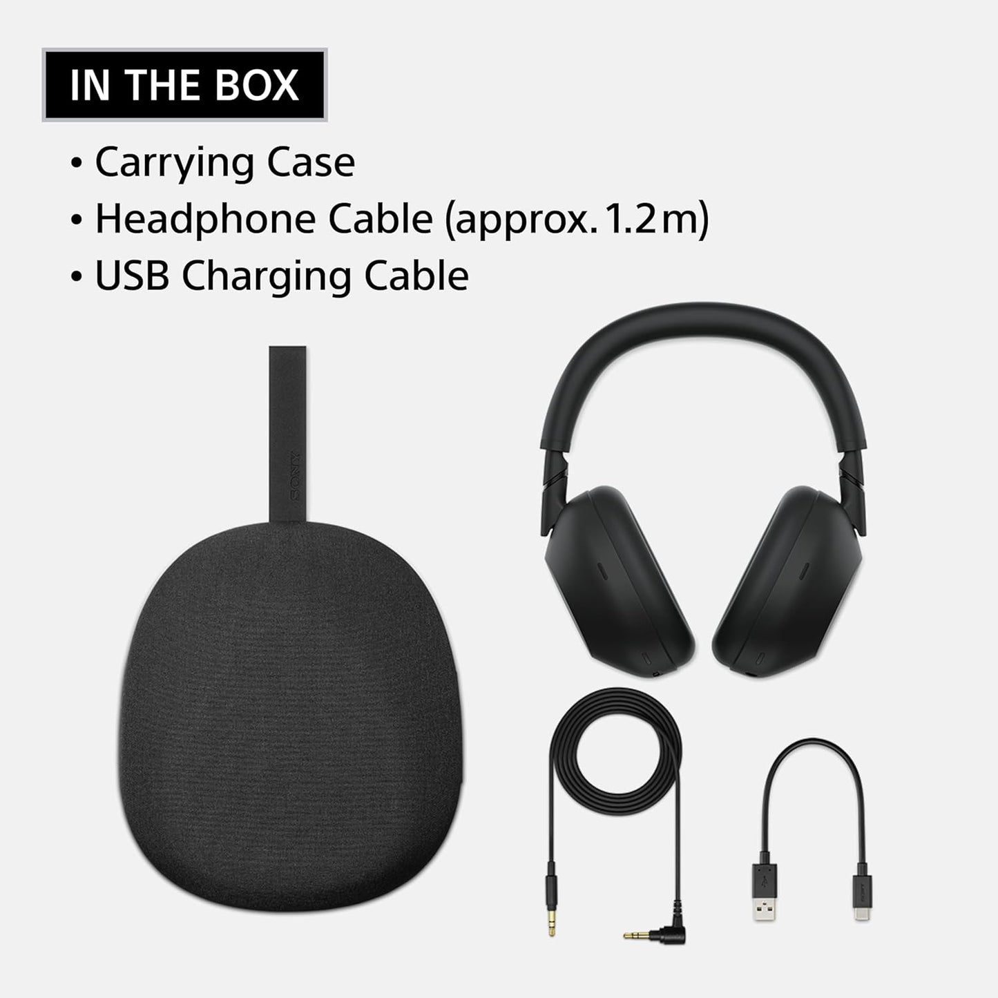 Sony WH1000XM6 Noise Cancelling Wireless Headphones, Black - New Condition