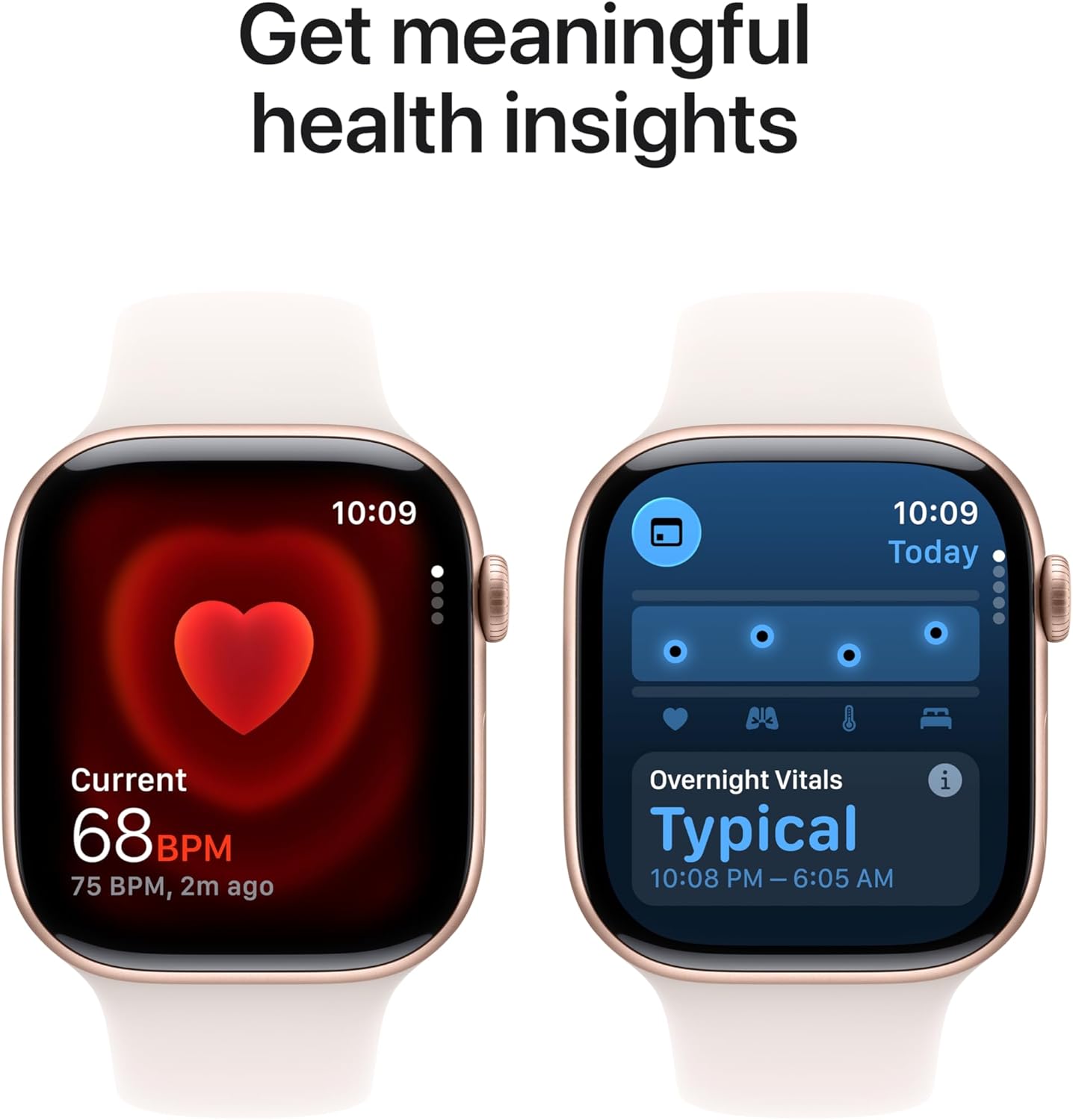 Apple Watch Series 11 [GPS 46mm] Smartwatch with Rose Gold Aluminum Case with Light Blush Sport Band - New Condition