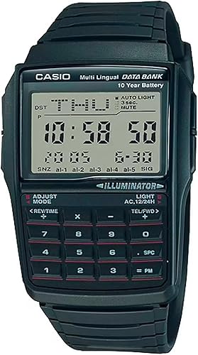 CASIO Databank DBC-32-1 Digital Calculator Watch – Black - New Condition