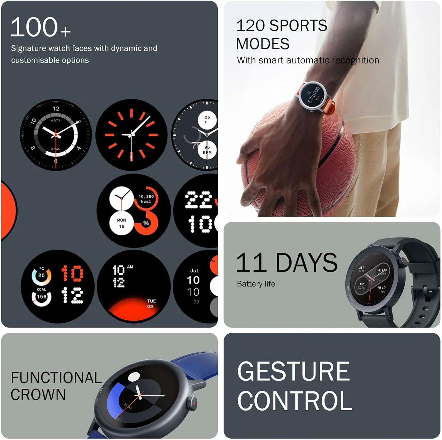 CMF by Nothing Watch Pro 2 Smartwatch – Dark Grey with AMOLED Display - New Condition