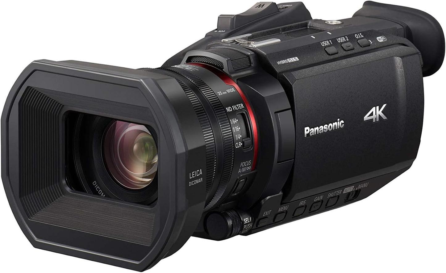 Panasonic X1500 4K Versatile Camcorder with 4K 10-bit 60p Recording, Two Manual Loops, FHD Live Streaming and Wi-Fi - New Condition
