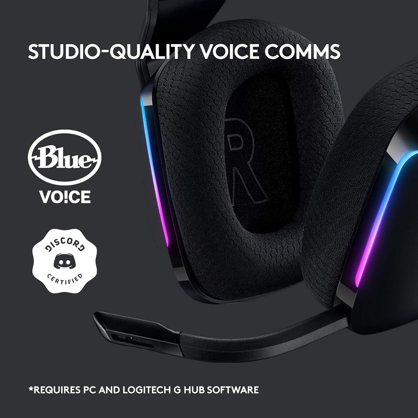 Logitech G733 LIGHTSPEED Wireless RGB Gaming Headset – Black - Excellent Condition