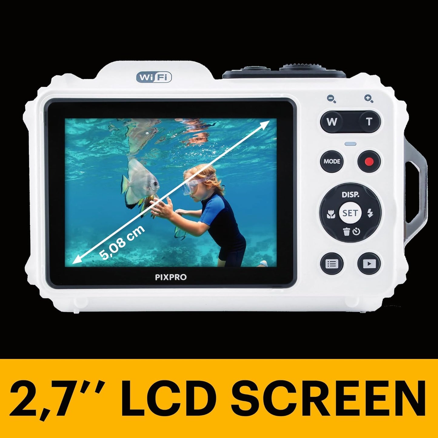 Kodak PIXPRO WPZ2 Waterproof Digital Camera – White with 16MP - New Condition