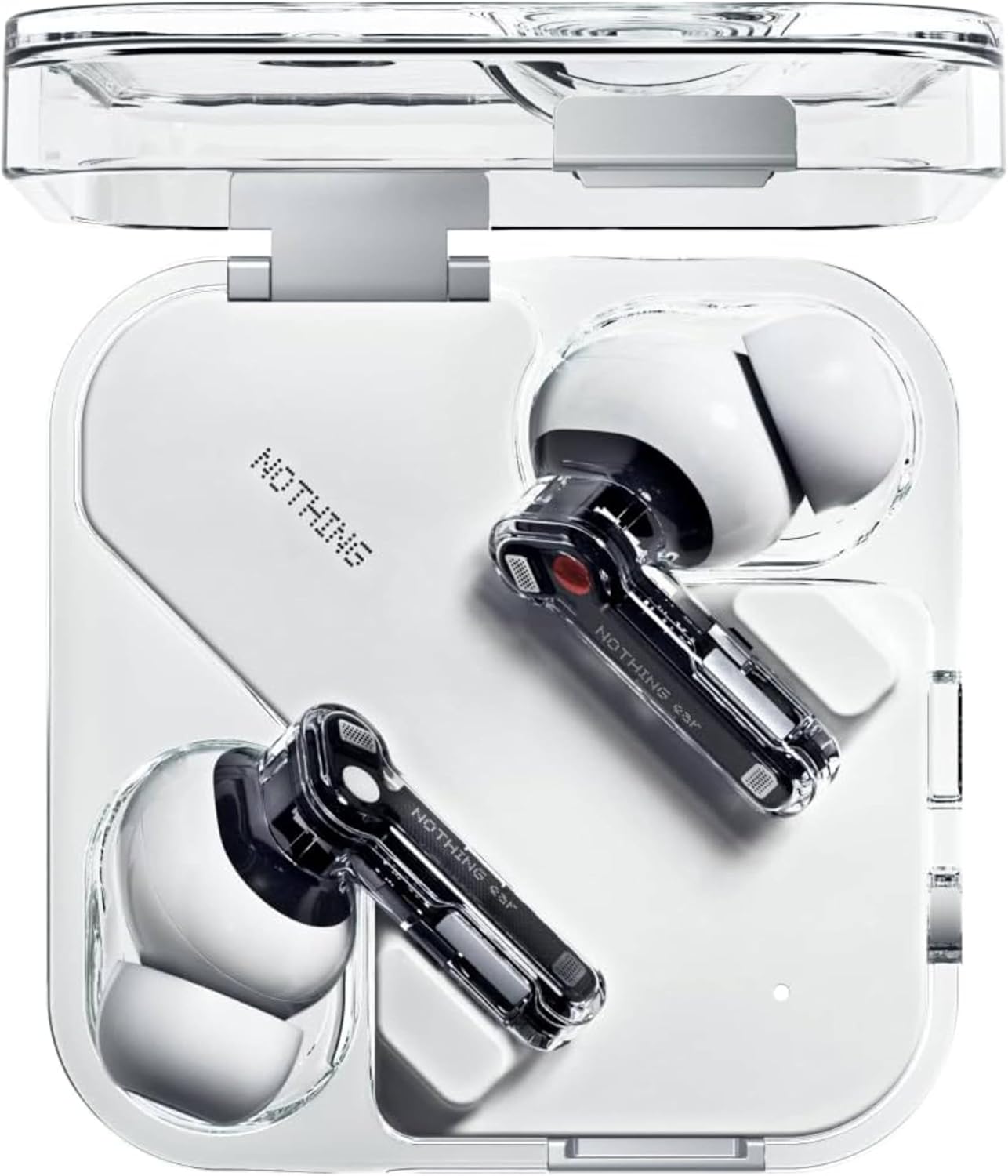 Nothing Ear Wireless Earbuds Bluetooth, 45dB Hybrid Smart ANC Earbuds, White - New Condition