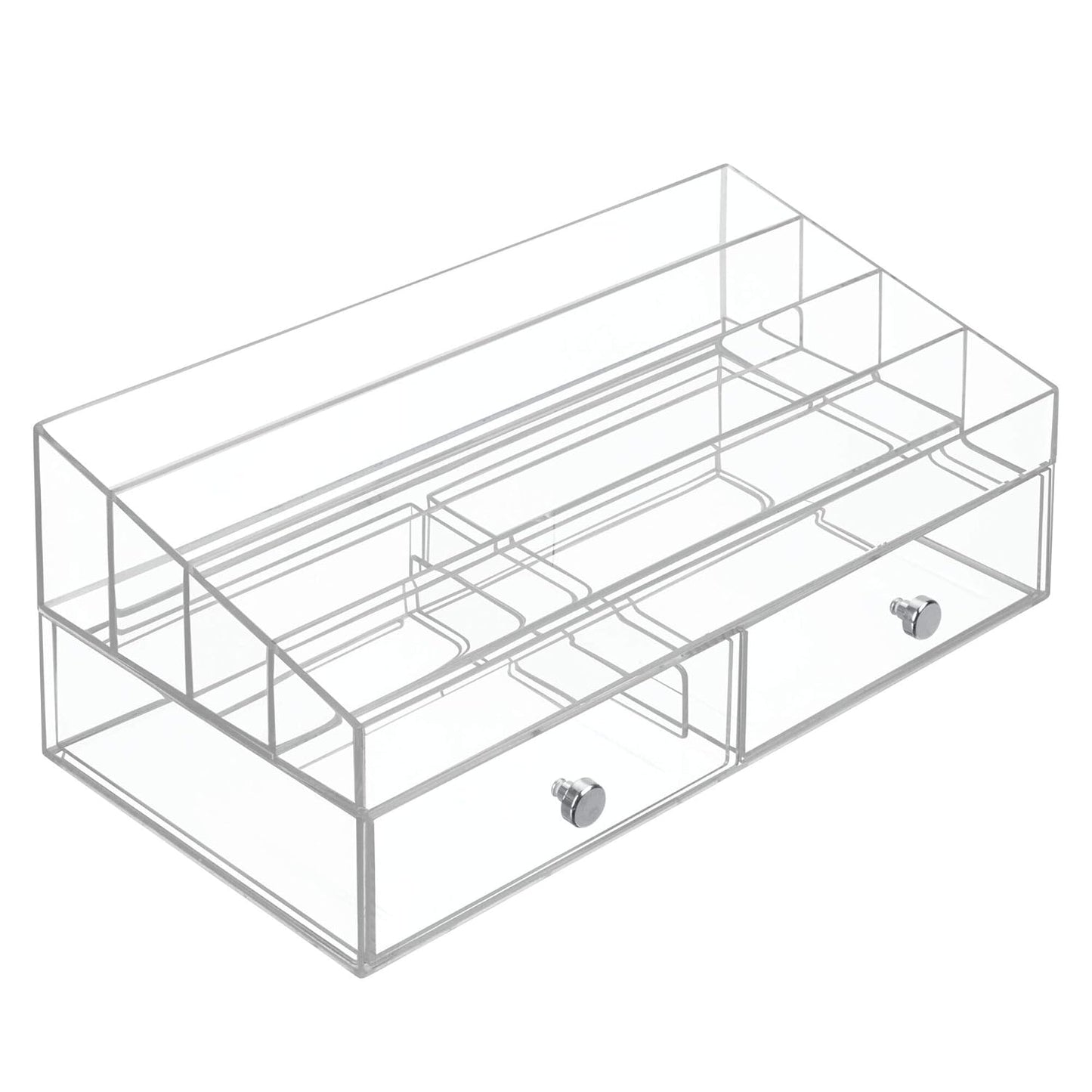InterDesign Clarity Cosmetic Organizer with Drawers, Clear - New Condition