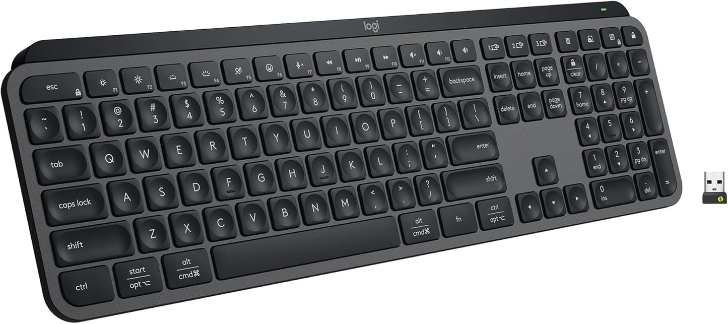 Logitech MX Keys S Wireless Keyboard Backlit Bluetooth/USB-C - Excellent Condition