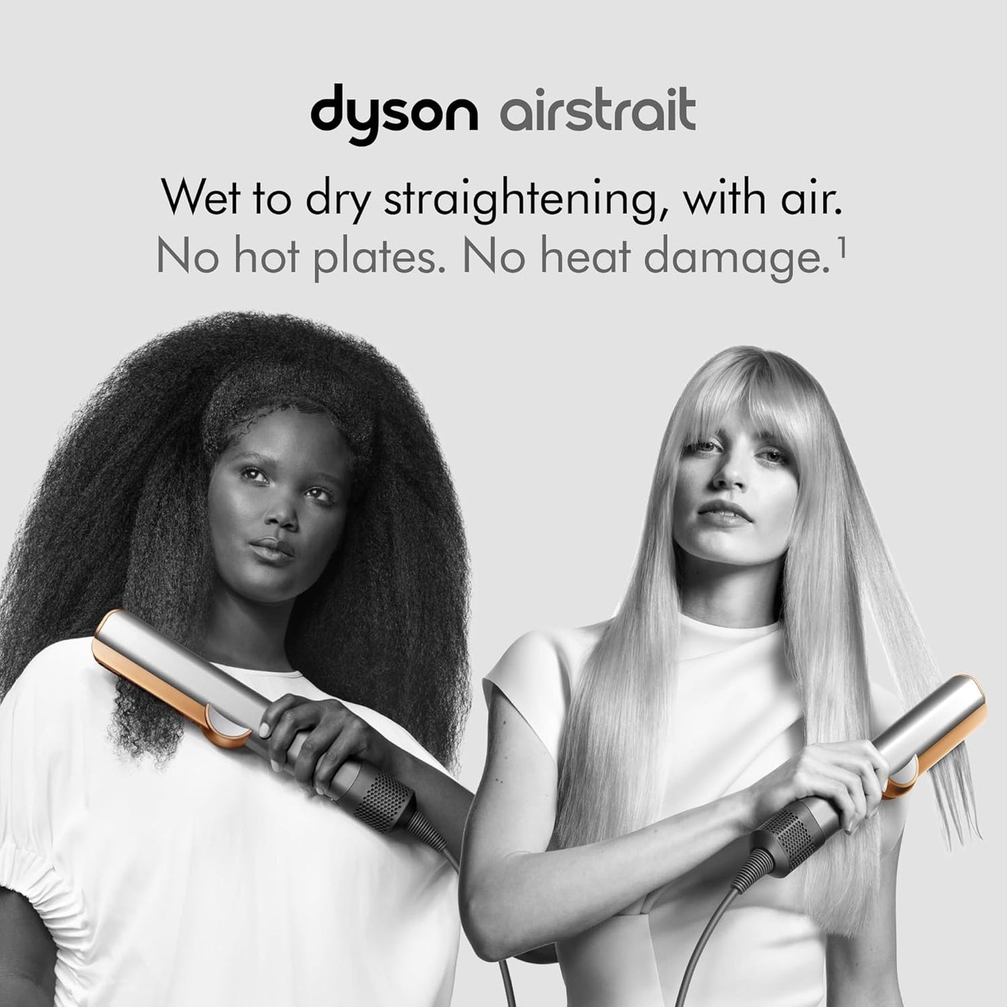 Dyson Airstrait™ Dryer & Straightener – Nickel/Copper - Good Condition