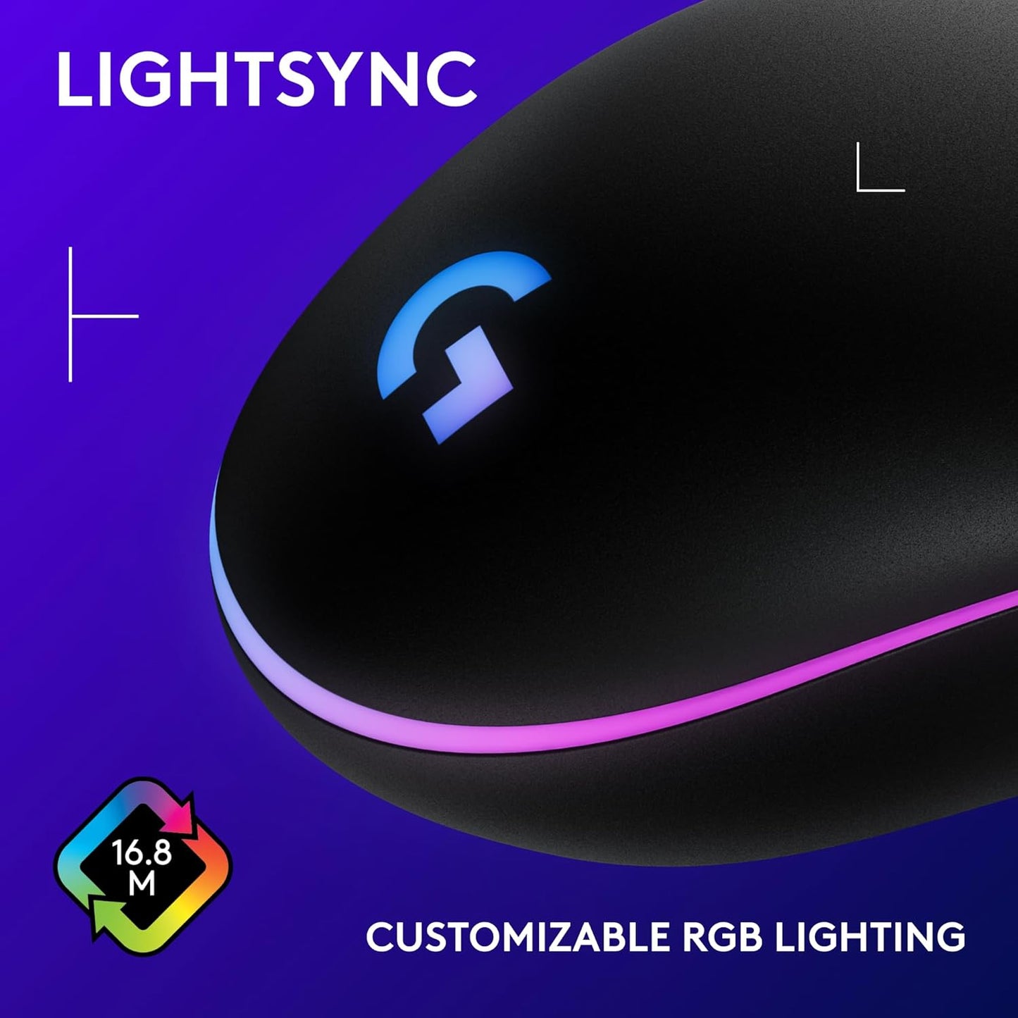 Logitech G203 LIGHTSYNC RGB Gaming Mouse – Black - New Condition