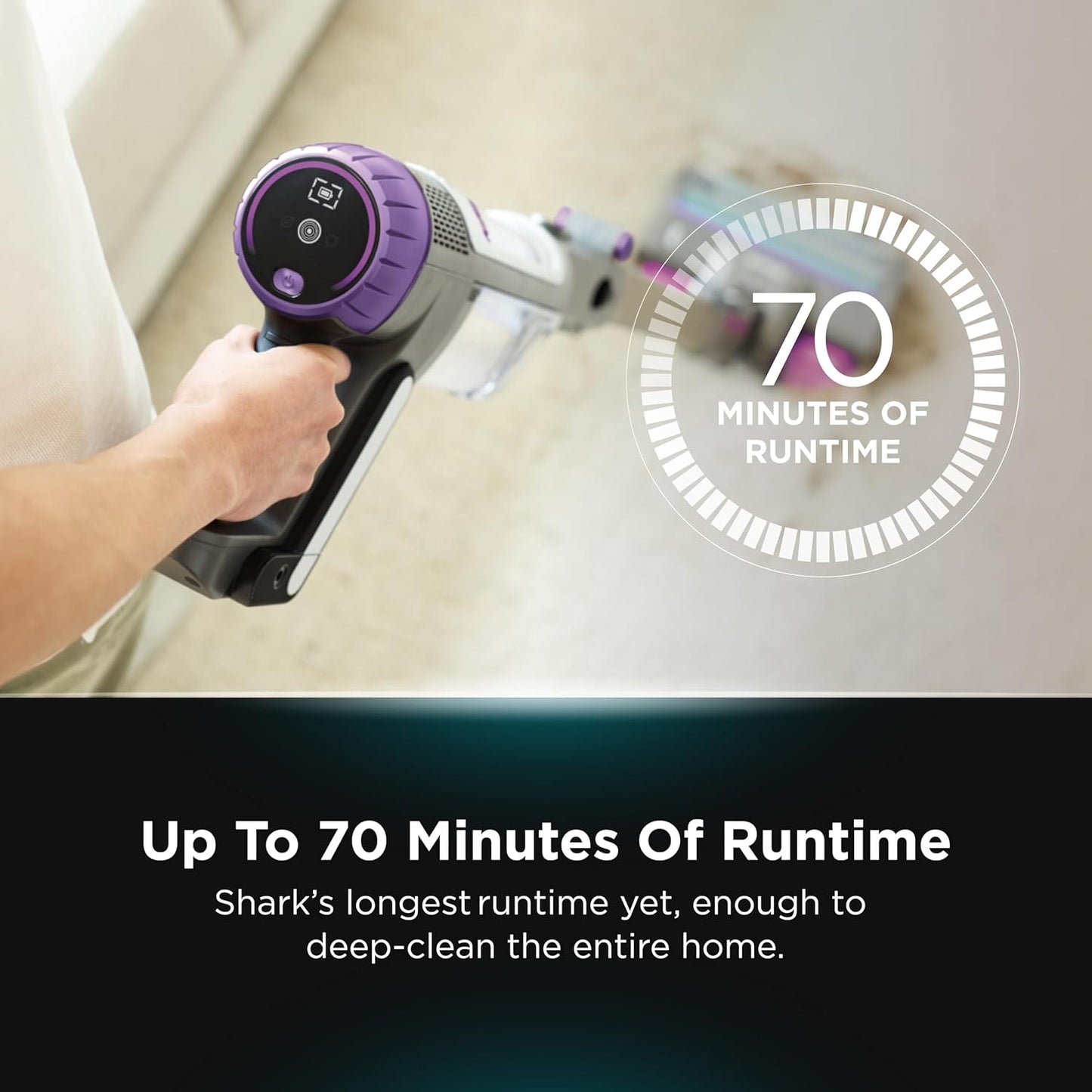 Shark Cordless PowerDetect Clean & Empty System, Multi-Directional Cleaning, Automatically Charges & 70 min Runtime - Good Condition