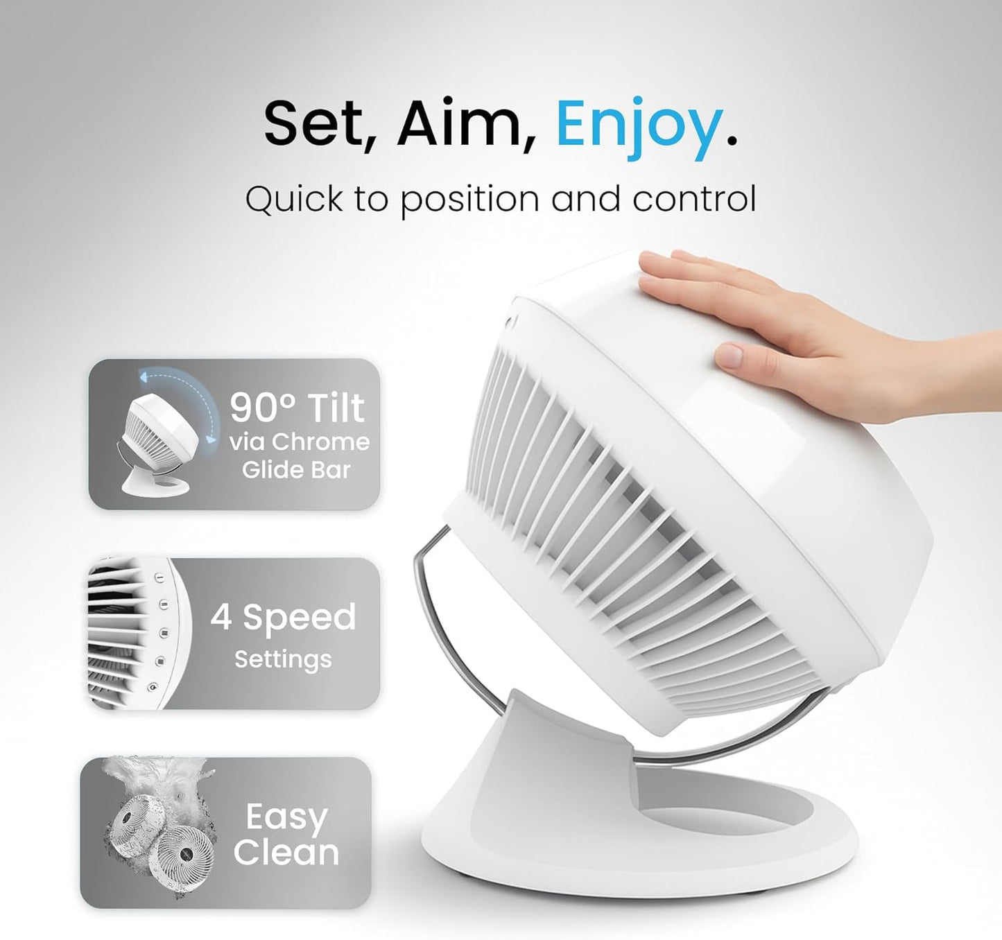 Vornado 660 Large Air Circulator – Whole-Room Vortex Air Flow – White Finish - New Condition