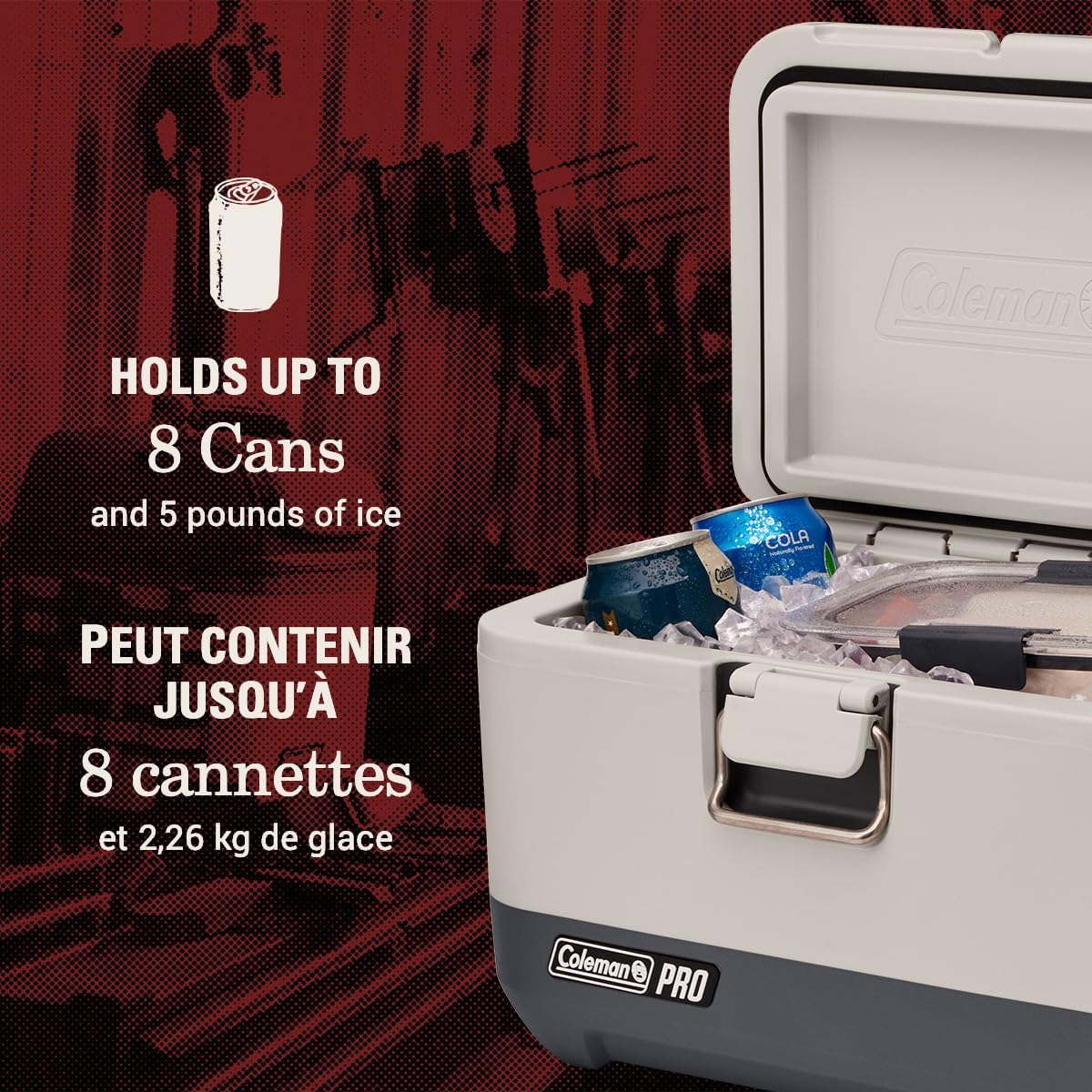 Coleman Pro Heavy-Duty Insulated Hard Cooler Lunchbox – 9 Qt, Rugged & Portable -  New Condition