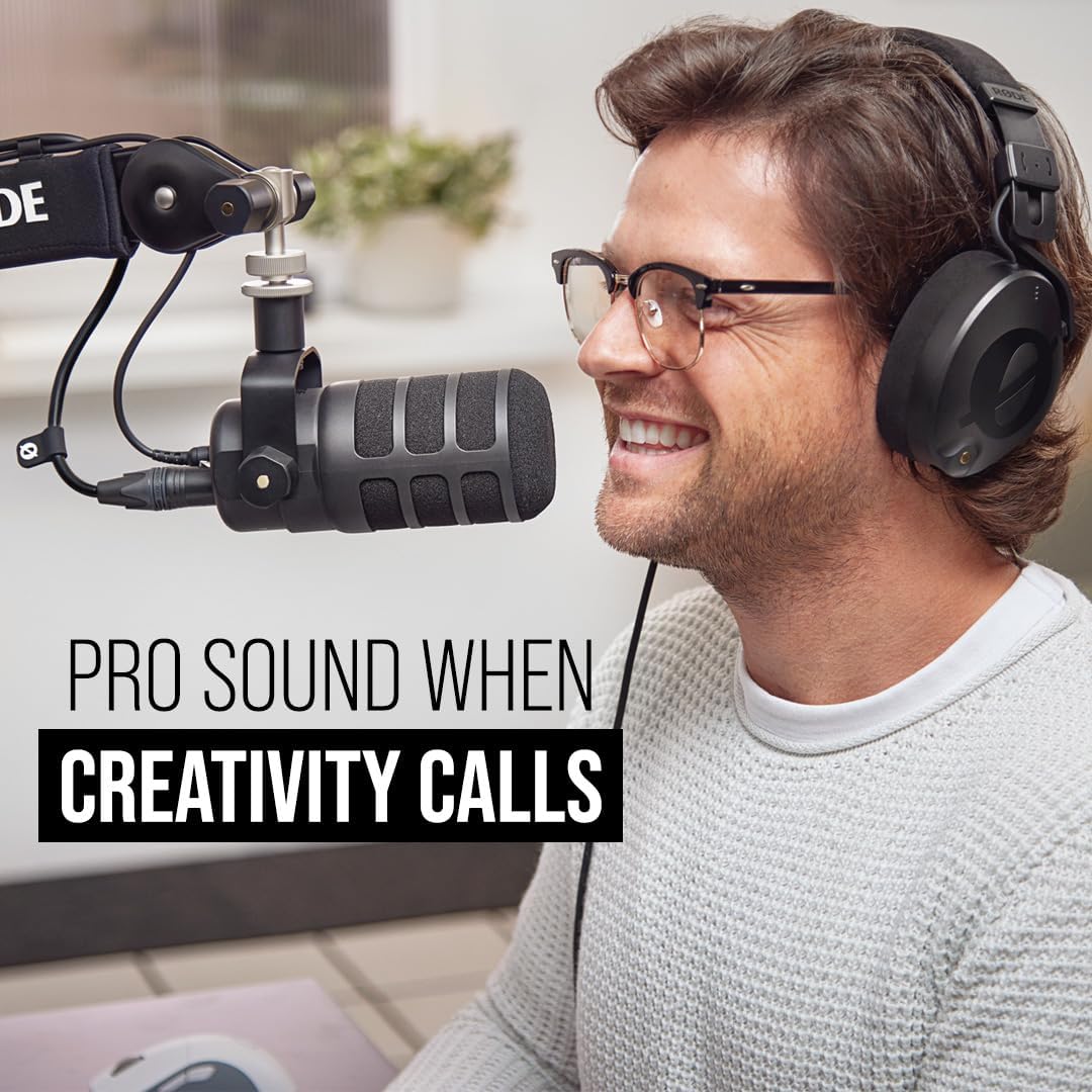 RØDE PodMic USB – Dynamic Broadcast Microphone with USB-C & XLR - Excellent Condition (USB cable missing)