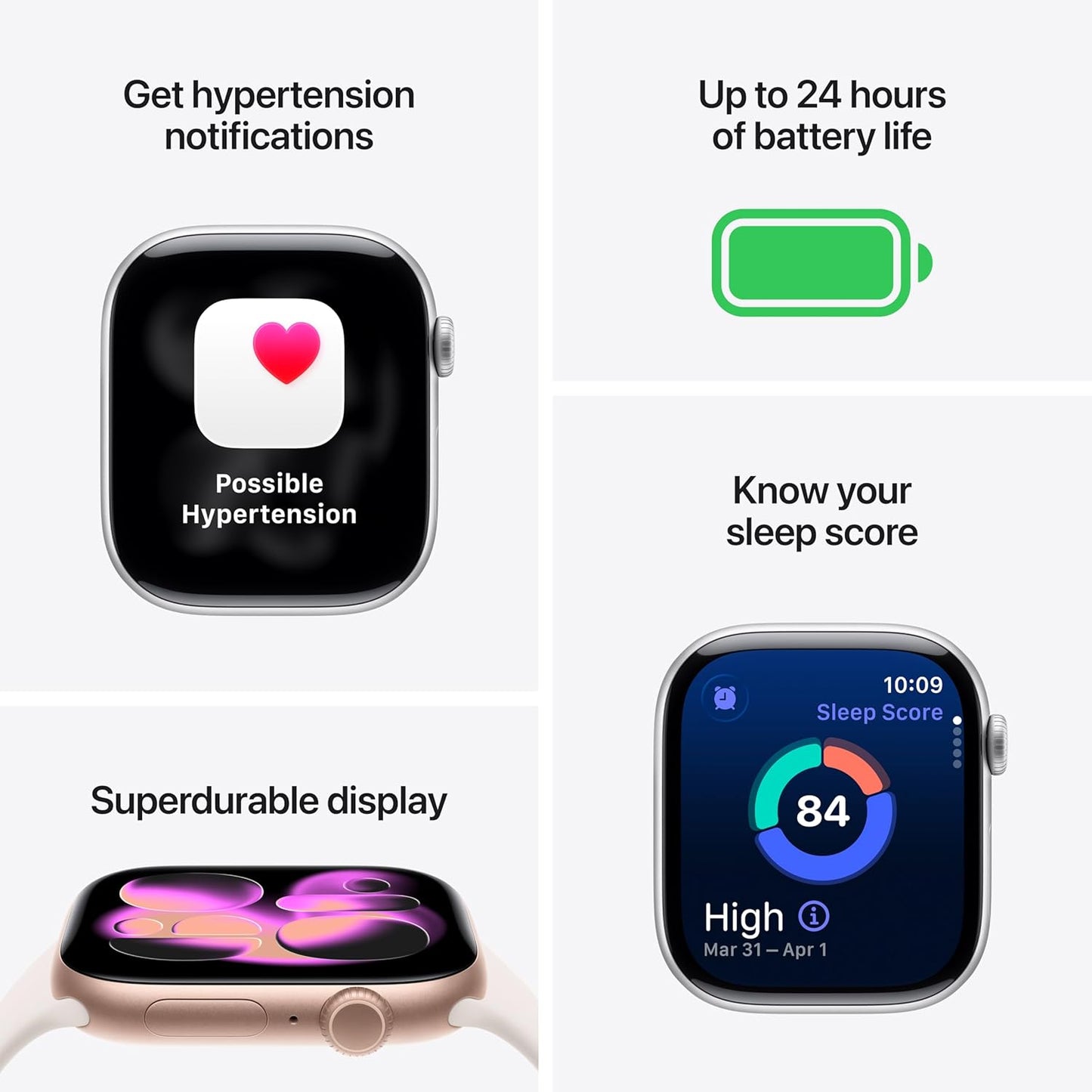 Apple Watch Series 11 [GPS 46mm] Smartwatch with Jet Black Aluminum Case with Black Sport Band - New Condition