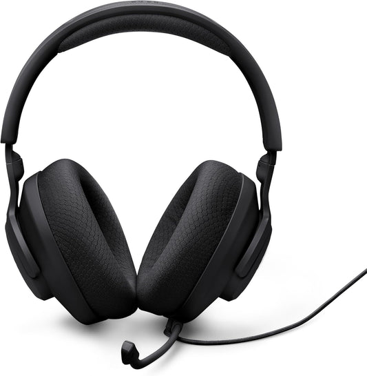 JBL Quantum 100M2 Wired Gaming Headset – Over-Ear, Detachable Mic with Mute, Memory Foam Cushions, 3.5mm Multi-Platform Compatible - New Condition