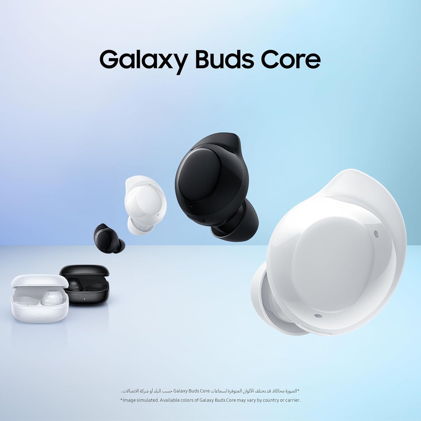 Samsung Galaxy Buds Core True Wireless Bluetooth Earbuds with ANC - Excellent Condition