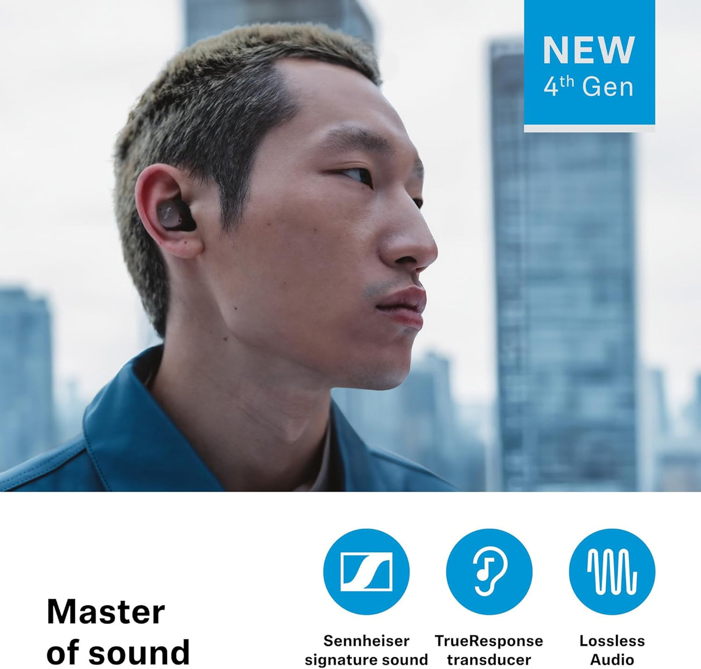 Sennheiser MOMENTUM True Wireless 4 Earbuds – Black Copper - Good Condition