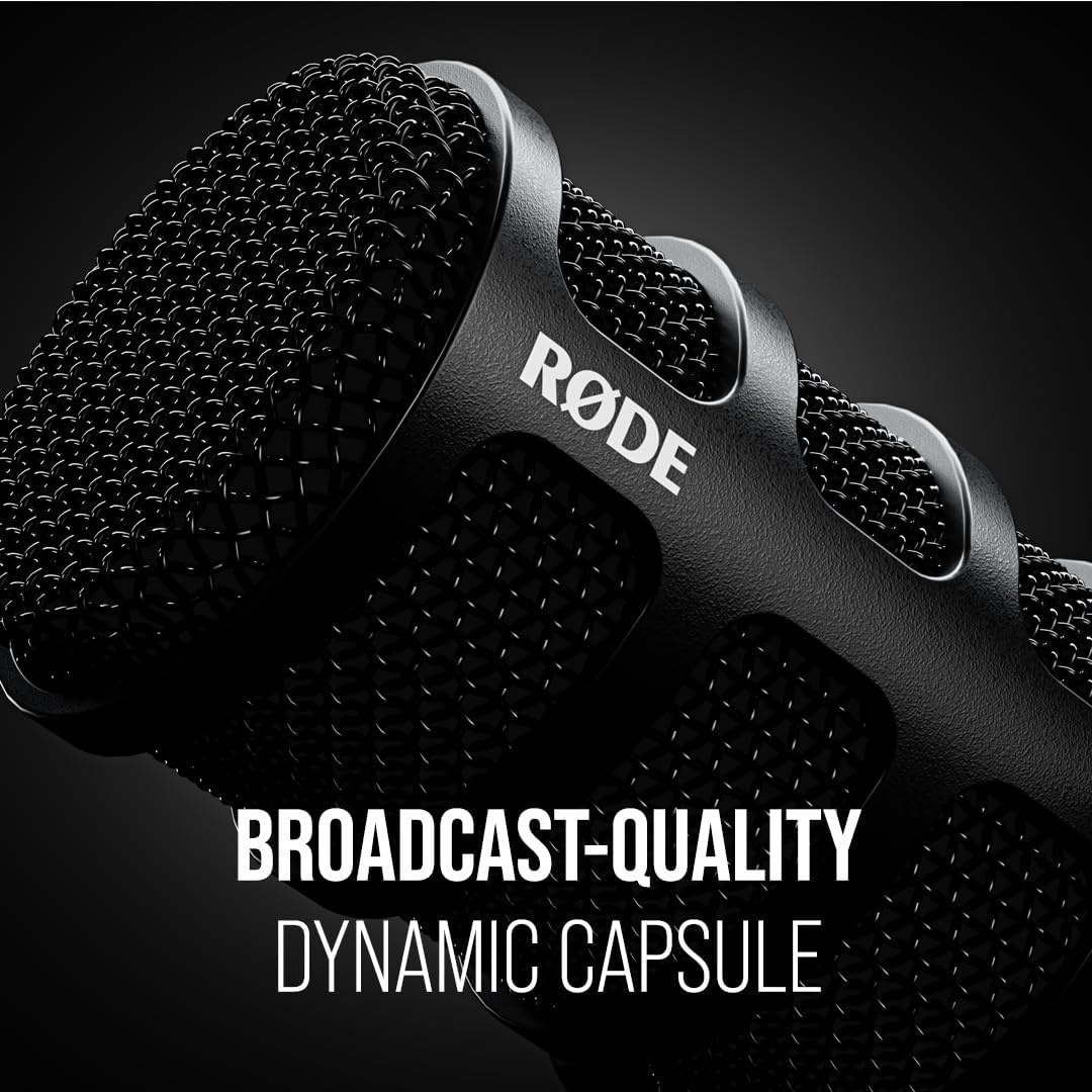 RØDE PodMic USB – Dynamic Broadcast Microphone with USB-C & XLR - Excellent Condition (USB cable missing)