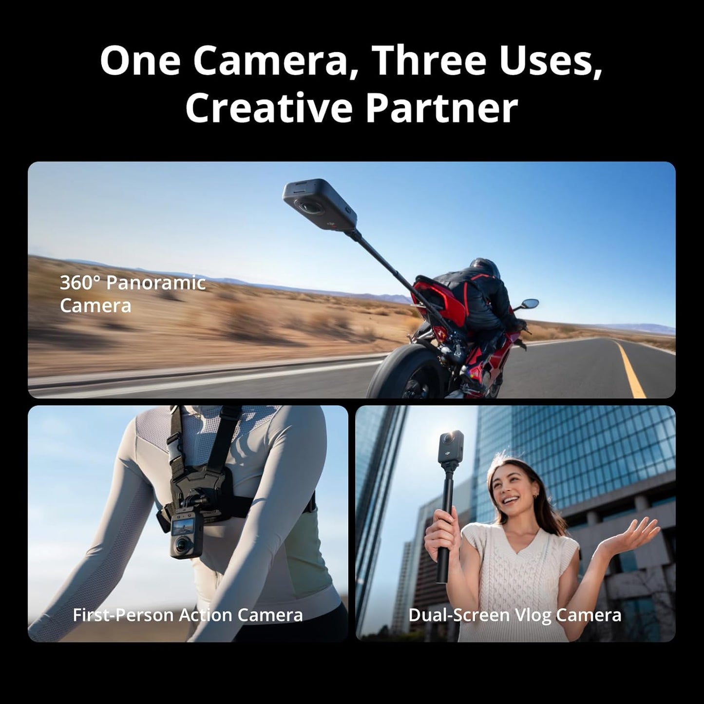 DJI Osmo 360 Adventure Combo 8K 360° Action Camera - New Condition