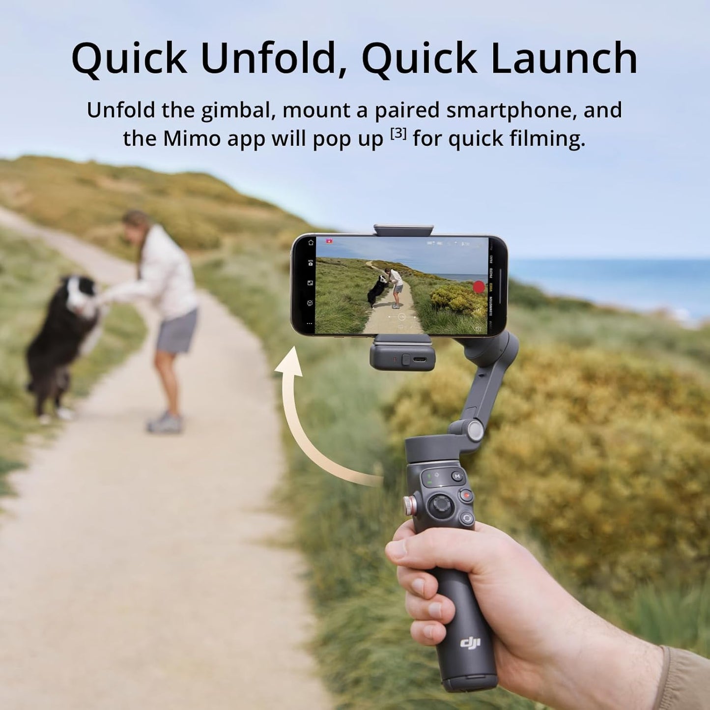 DJI Osmo Mobile 7P Gimbal Stabilizer for iPhone, Android, Native Tracking, Lighting - New Condition