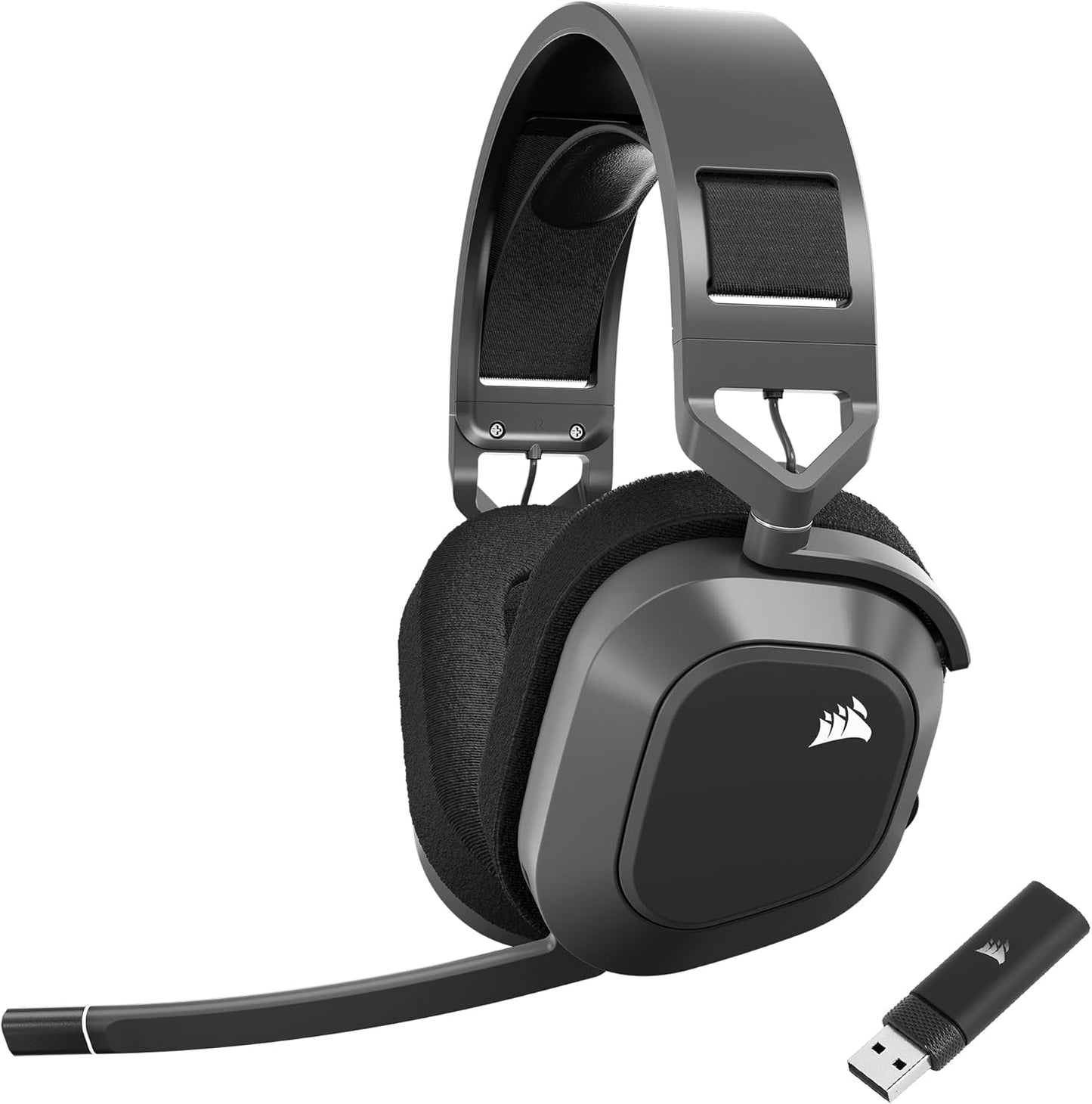 Corsair HS80 MAX Wireless Gaming Headset with Bluetooth Steel Gray - Good Condition