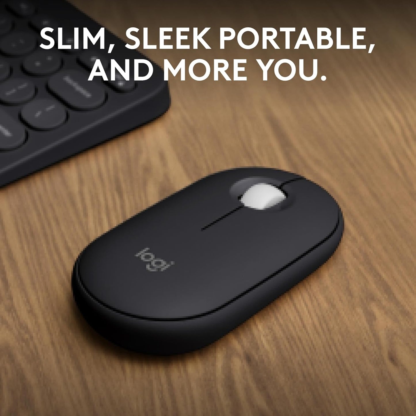 Logitech Pebble Mouse 2 M350s Bluetooth Mouse – Tonal Graphite - New Condition