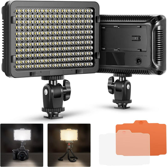 Neewer on Camera Video Light Photo Dimmable 176 LED Panel - New Condition