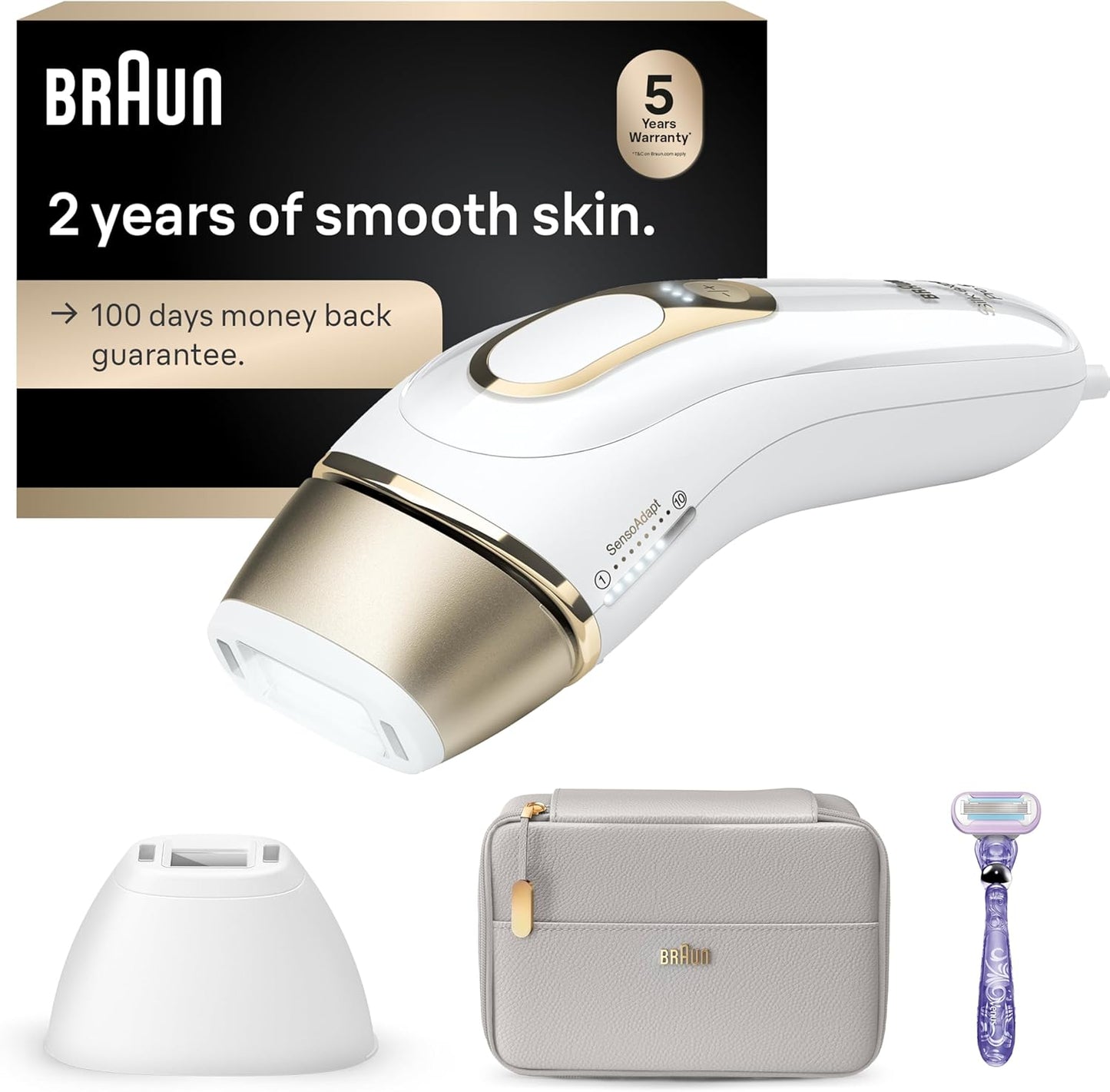 Braun Silk Expert Pro 5 IPL Hair Removal Device - New Condition