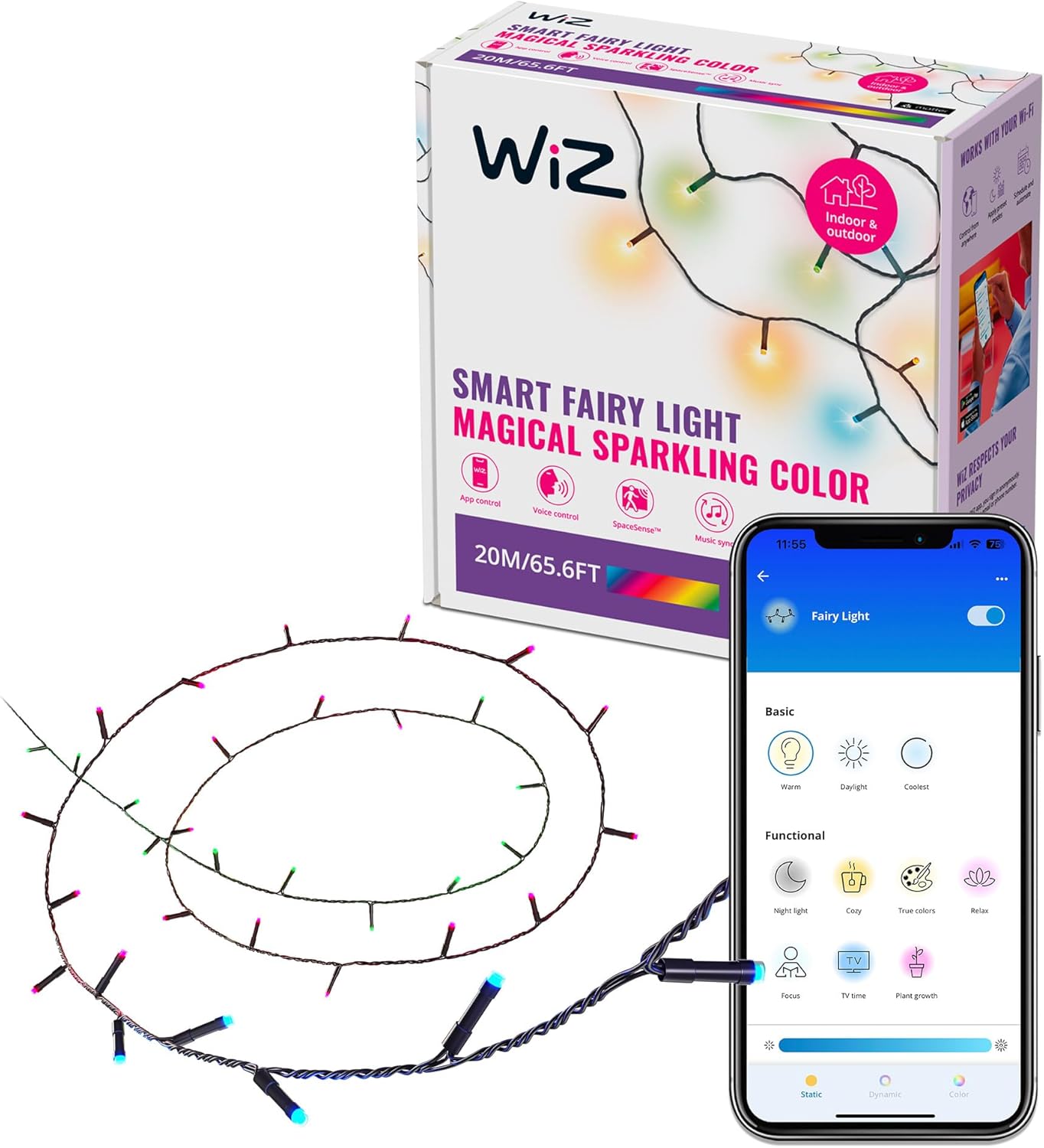 WiZ 20M LED Fairy Light Type-I AU - New Condition