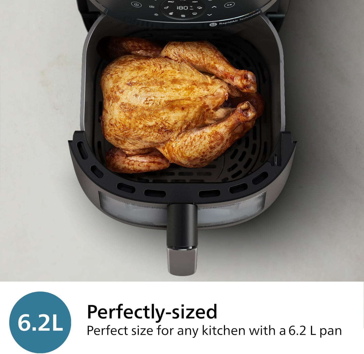 Philips Air Fryer 2000 Series 6.2L – Healthy Frying with RapidAir Technology - New Condition