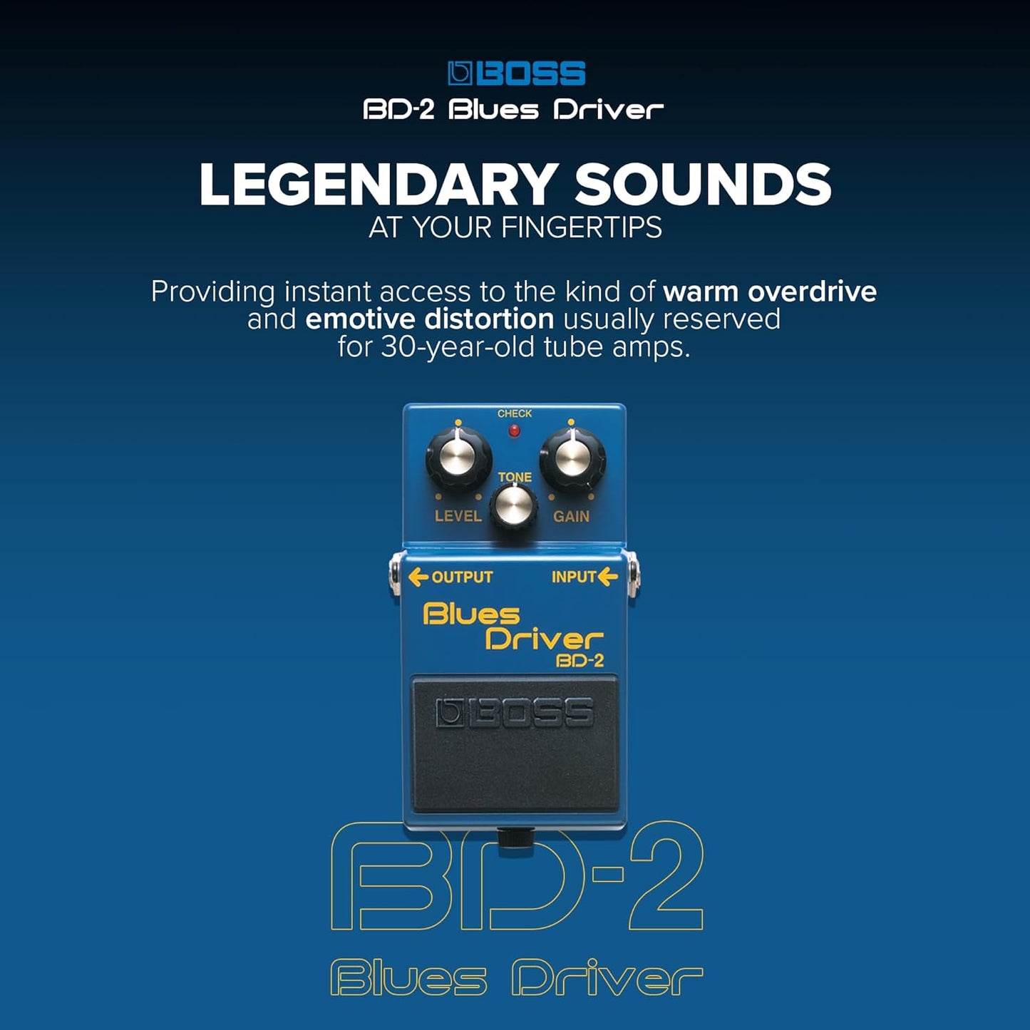 Boss BD-2 Blues Driver Compact Pedal - New Condition