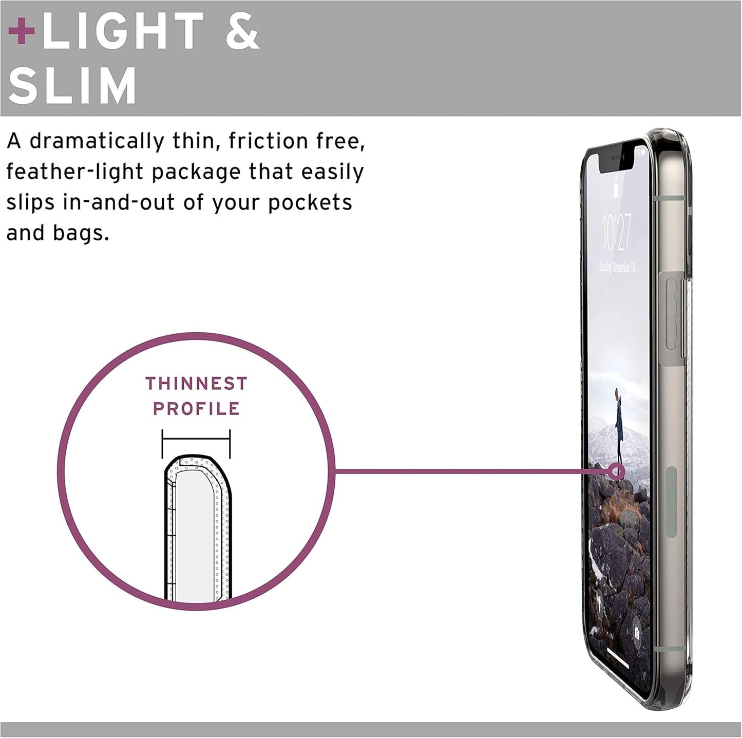 UAG U Lucent Case Compatible for iPhone 12/12 Pro 6.1" - Ash - New Condition