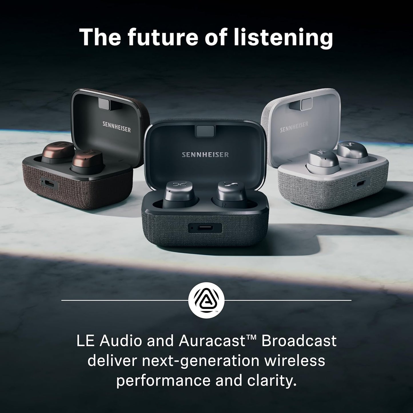 Sennheiser MOMENTUM True Wireless 4 Earbuds – Black Graphite - Excellent Condition