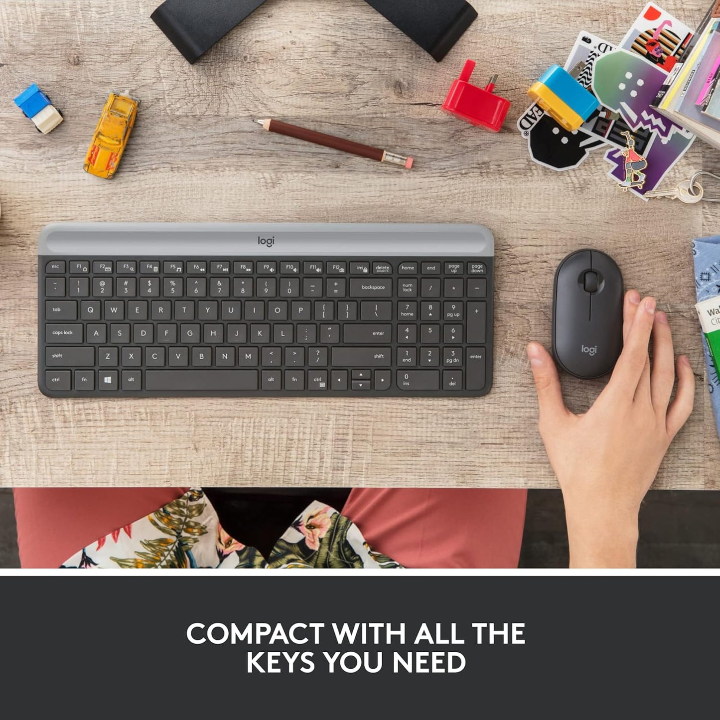 Logitech MK470 Slim Wireless Keyboard and Mouse Combo, Black - New Condition
