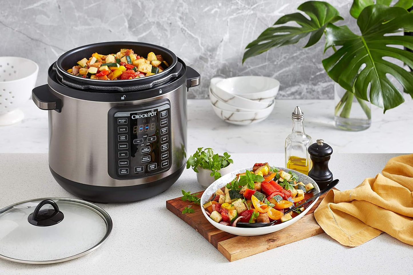 Crock-Pot Express Crock XL Multi Cooker 7.6L Stainless Steel - Good Condition