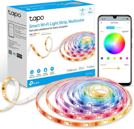 TP-Link Tapo L930-5 Smart Wi-Fi Multicolor LED Light Strip – 5 Metres - New Condition