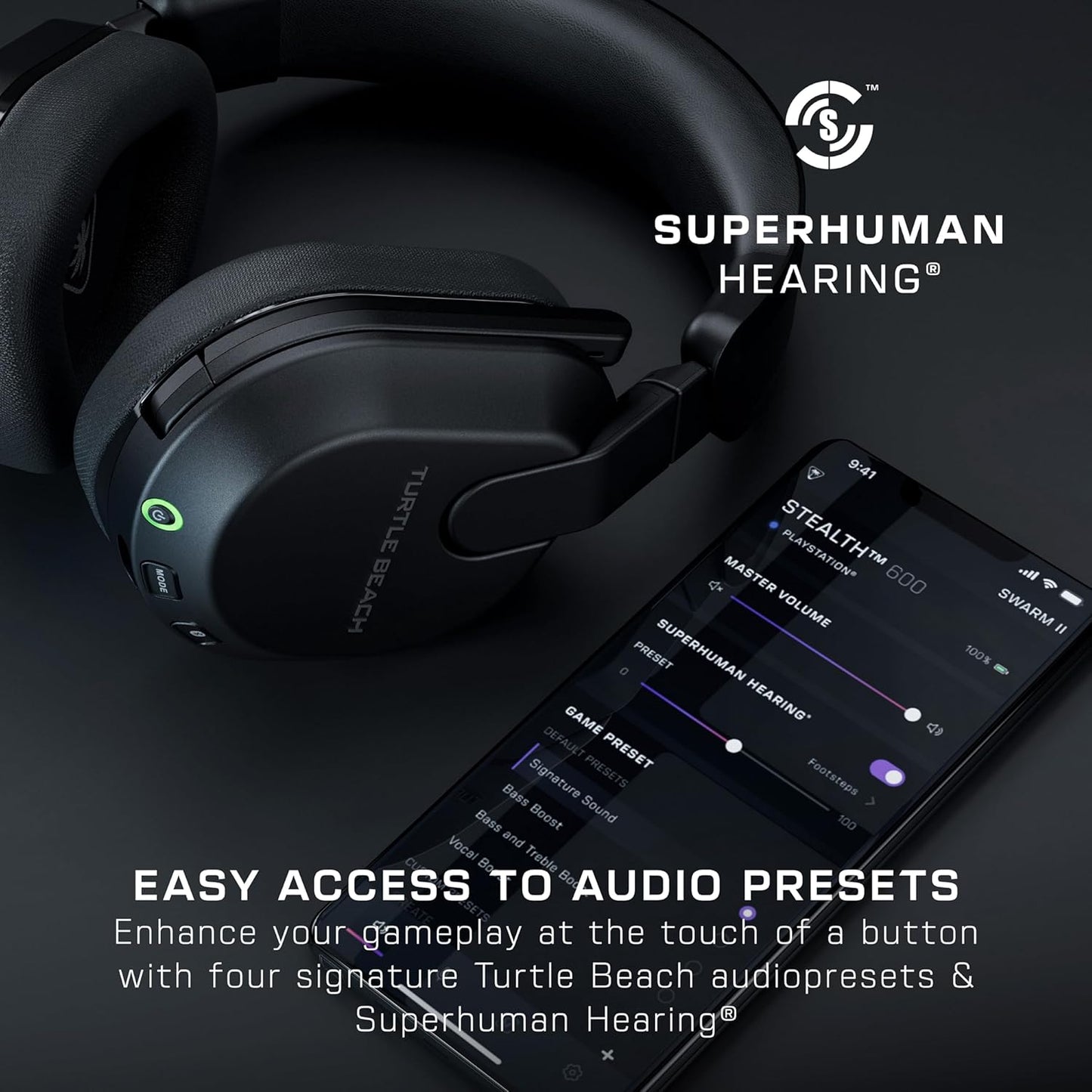 Turtle Beach Stealth 600 Wireless Multiplatform Gaming Headset – Black - New Condition