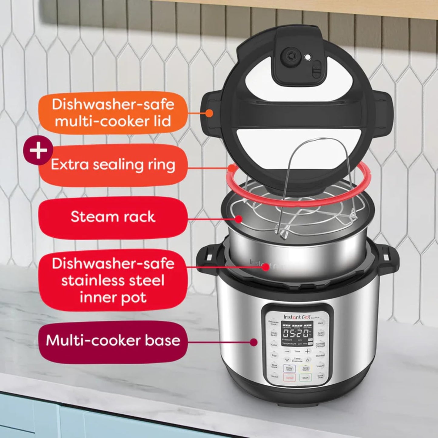 Instant Pot 9-in-1 Duo Plus 5.7L Electric Pressure Cooker - Excellent Condition