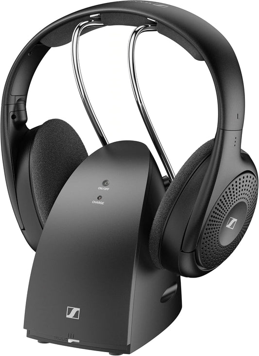 Sennheiser RS 120-W On-Ear Wireless Headphones, Black - Excellent Condition