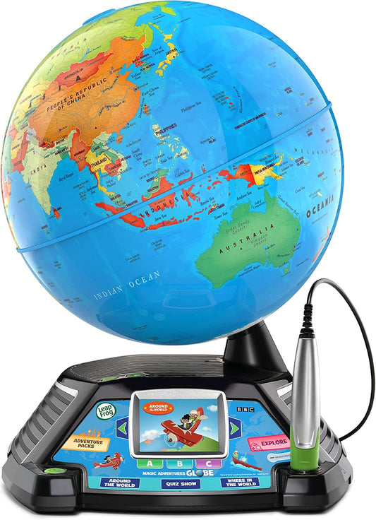 LeapFrog Magic Adventures Globe - Interactive Educational Children's Globe with LCD Screen - New Condition