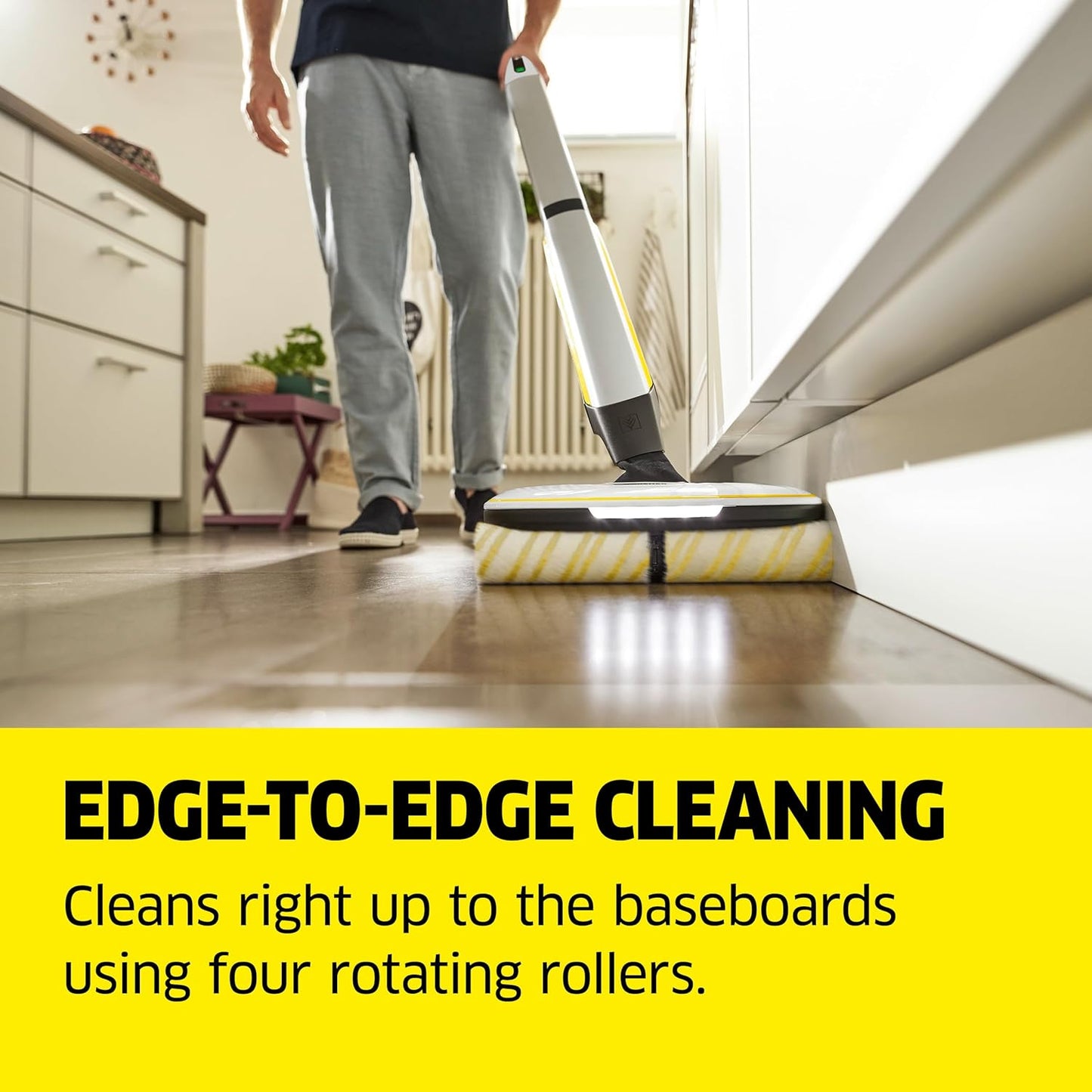 Kärcher FC 7 Cordless All-in-One Hard Floor Cleaner with 4-Roller Technology - New Condition