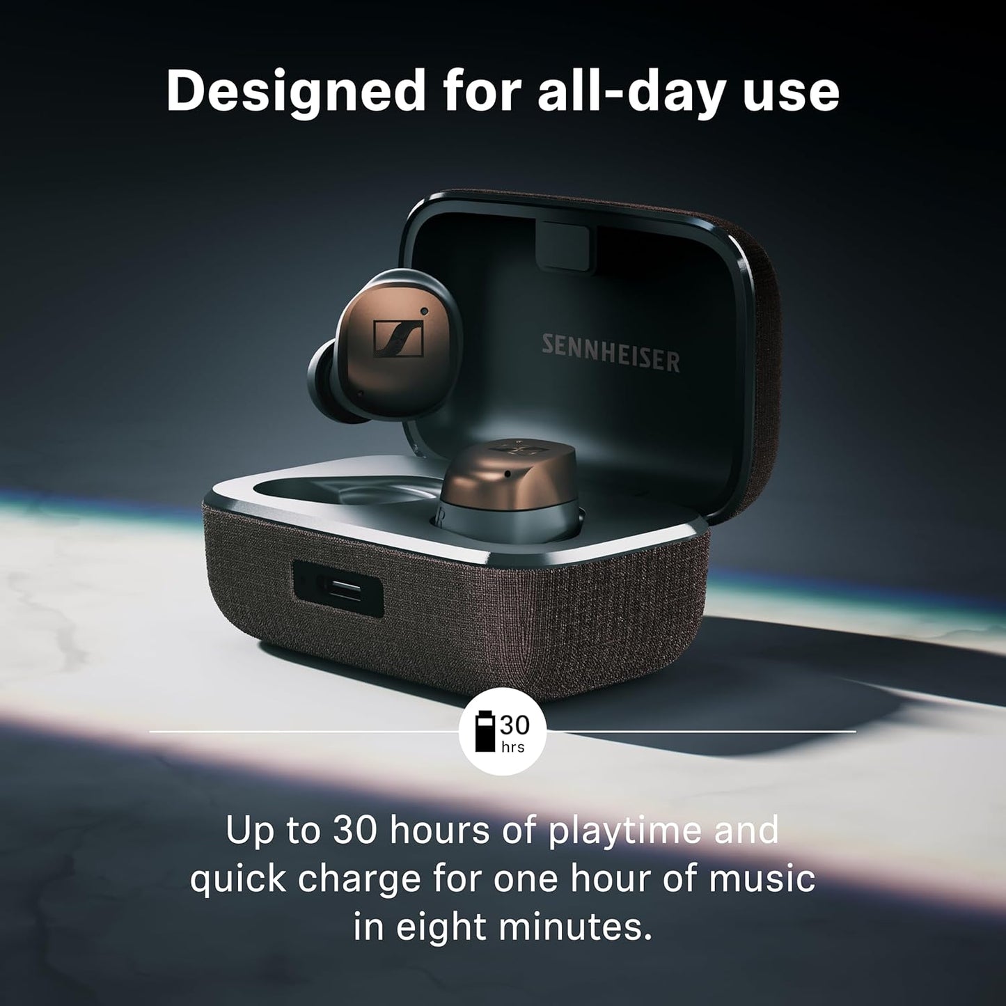 Sennheiser MOMENTUM True Wireless 4 Earbuds – Black Graphite - Excellent Condition