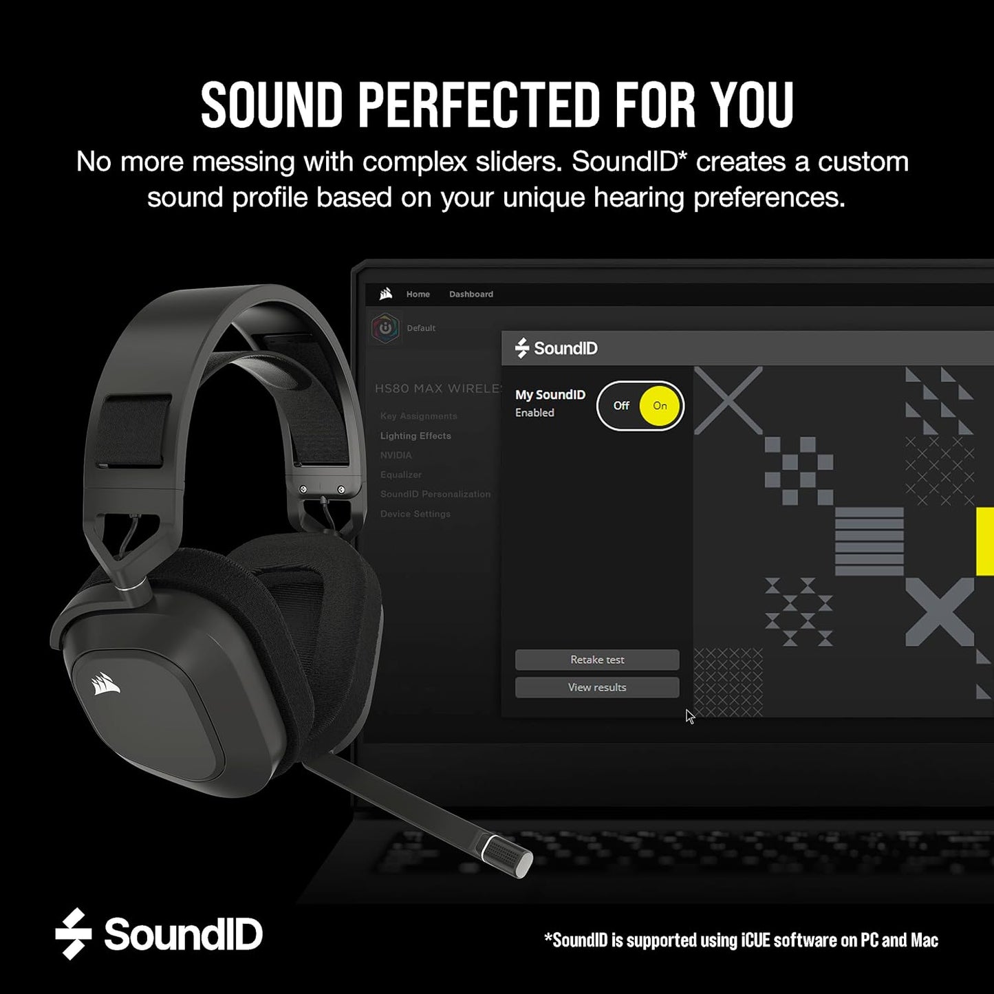 Corsair HS80 MAX Wireless Gaming Headset with Bluetooth Steel Gray - Good Condition