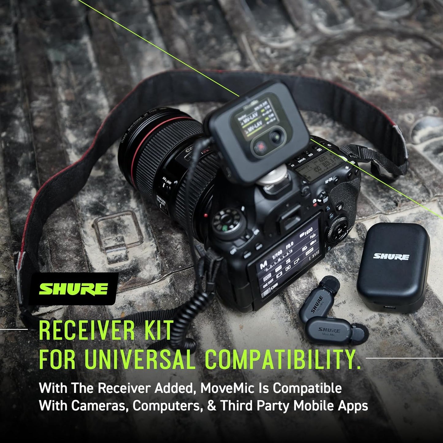 Shure MoveMic One - Pro Direct Phone Wireless Lavalier Microphone for iPhone and Android - New Condition