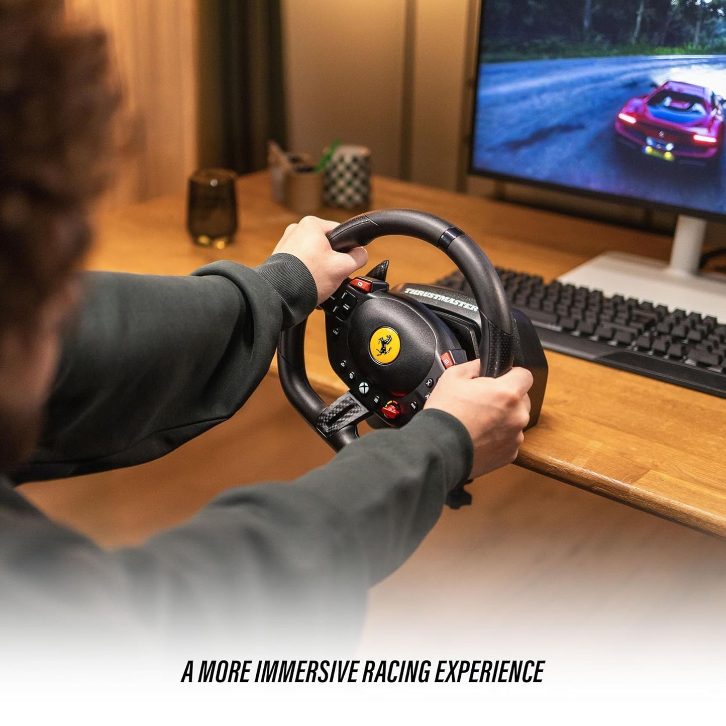 Thrustmaster T98 Ferrari 296 GTS, Racing Wheel for Xbox, PC - New Condition
