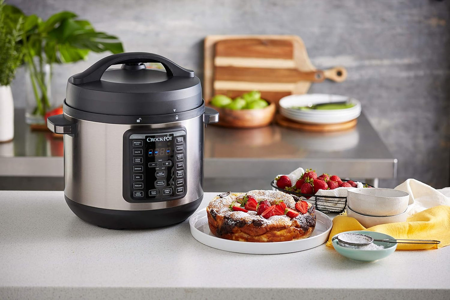 Crock-Pot Express Crock XL Multi Cooker 7.6L Stainless Steel - Good Condition