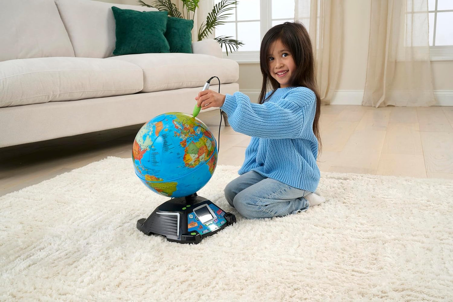 LeapFrog Magic Adventures Globe - Interactive Educational Children's Globe with LCD Screen - New Condition