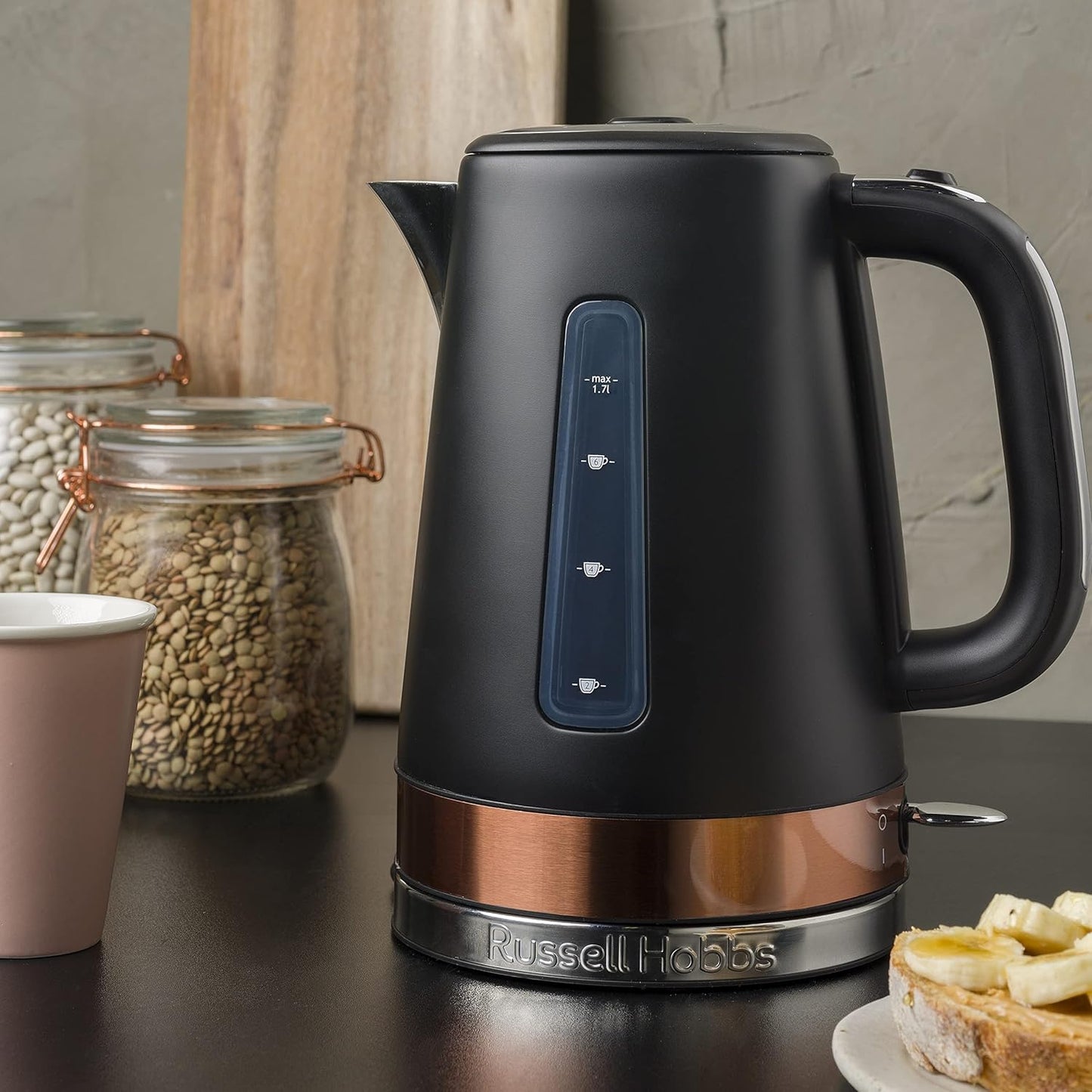 Russell Hobbs RHK92CHM, Brooklyn Kettle, 1.7L, Quiet Boil Technology - New Condition