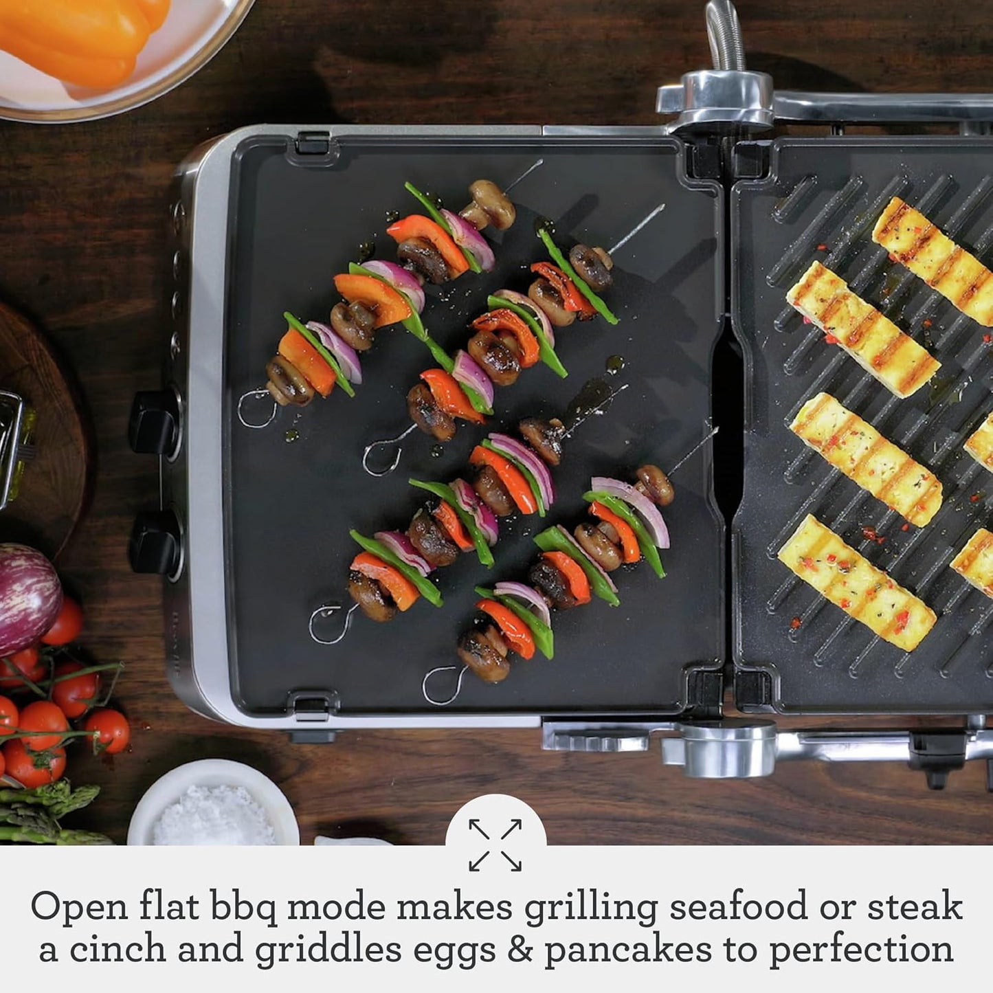 Breville BGR700BSS Sear & Press Grill – Stainless Steel, 1800W - Excellent Condition