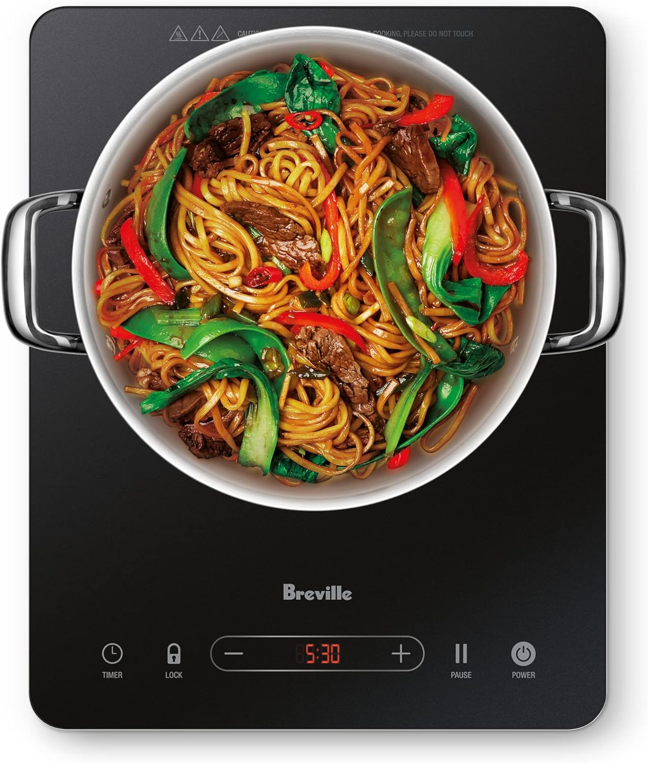Breville the Quick Cook Go Induction Cooker, Matte Black - New Condition
